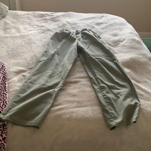 Big dark green army  baggy grandpa pants
